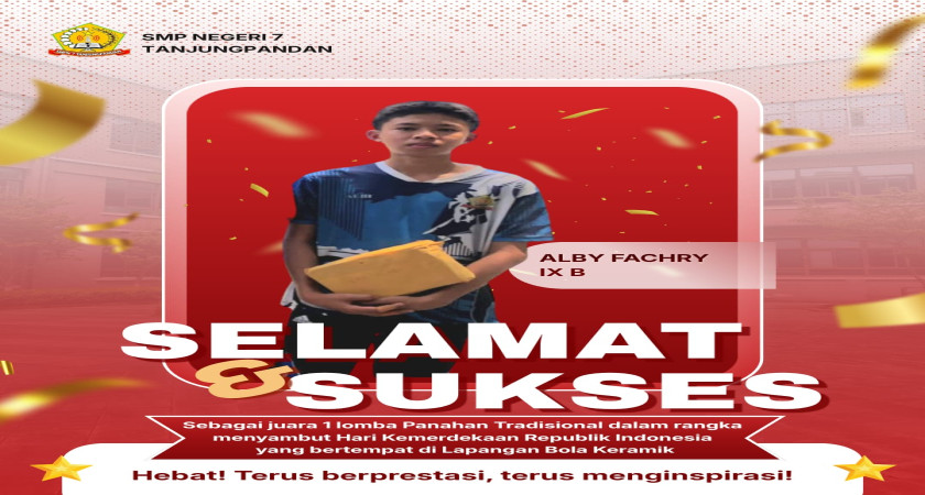 Siswa SMPN 7 Tanjungpandan Raih Juara 1 Panahan Tradisional dalam Semangat Kemerdekaan