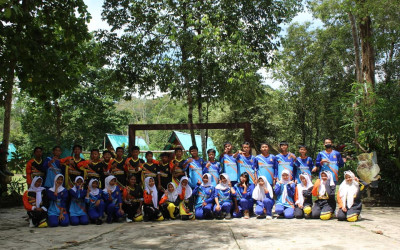SMPN 7 Tanjungpandan Gelar Latihan Dasar Kepemimpinan di Batu Mentas